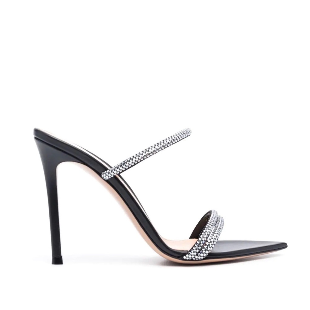 Gianvito Rossi Cannes calfs-leather 105mm leather sandals Sz US7/IT37